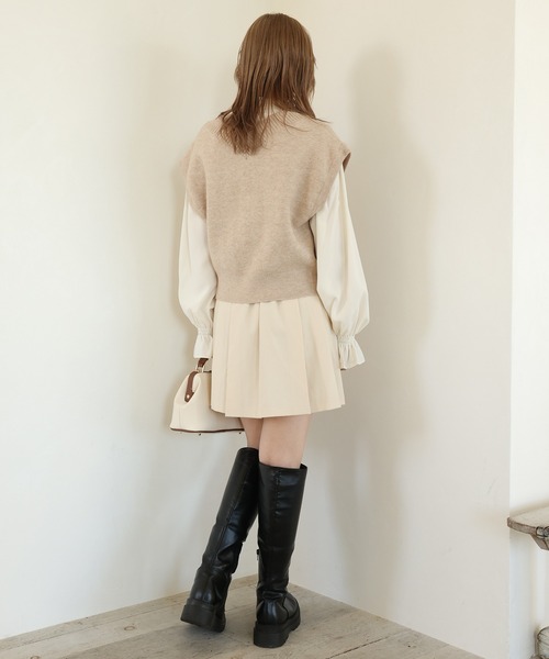 one after another NICE CLAUP(ワンアフターアナザーナイスクラップ)の「アソートベストセットプチハイブラウス(シャツ/ブラウス・レディース・ブラック系その他/ベージュ/ベージュ系その他・FREE)」の8枚目の写真
