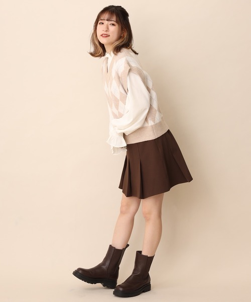 one after another NICE CLAUP(ワンアフターアナザーナイスクラップ)の「アソートベストセットプチハイブラウス(シャツ/ブラウス・レディース・ブラック系その他/ベージュ/ベージュ系その他・FREE)」の4枚目の写真