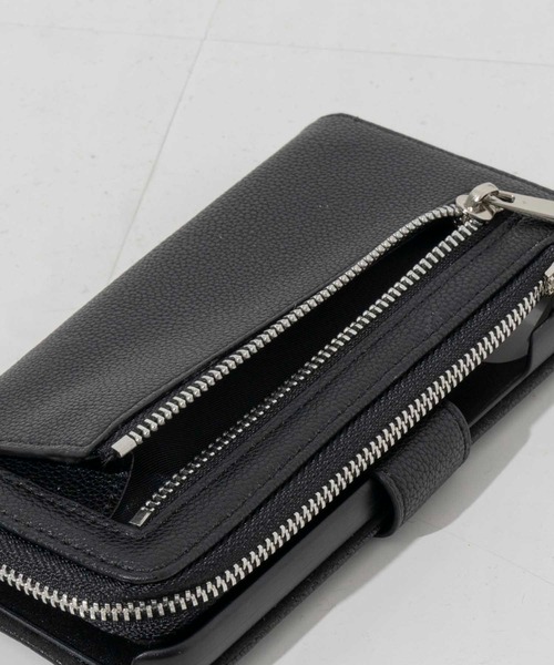 i phone 13 マルチ　ケース　カバー　 ブラック ユニセックスアイテム》スマホ/iPhoneマルチケース【MAISON