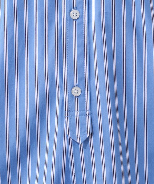 CIAOPANIC TYPY（チャオパニックティピー）の「80/20ブロードストライプレギュラーカラーシャツ（シャツ/ブラウス・メンズ・サックスブルー/グリーン・MEDIUM/LARGE）」の20枚目の写真
