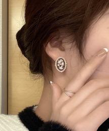 レトロビジューピアス