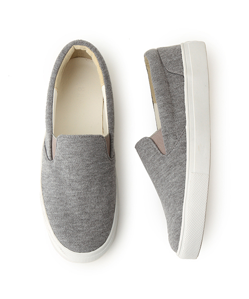 Ray BEAMS(レイビームス)の「Ray BEAMS / スウェット スリッポン(スニーカー・レディース・グレー/ネイビー・S(22.5)/M(23.5)/L(24.5)/LL(25.5))」の3枚目の写真