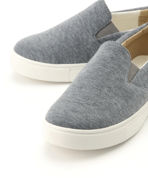 Ray BEAMS(レイビームス)の「Ray BEAMS / スウェット スリッポン(スニーカー・レディース・グレー/ネイビー・S(22.5)/M(23.5)/L(24.5)/LL(25.5))」の16枚目の写真