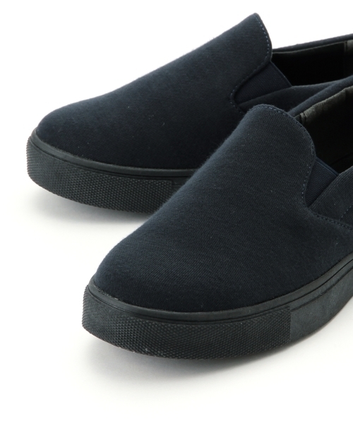 Ray BEAMS(レイビームス)の「Ray BEAMS / スウェット スリッポン(スニーカー・レディース・グレー/ネイビー・S(22.5)/M(23.5)/L(24.5)/LL(25.5))」の9枚目の写真