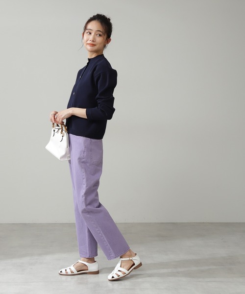 N.（N. Natural Beauty Basic）（エヌエヌナチュラルビューティーベーシック）の「◆クラシックニットカーディガン（カーディガン/ボレロ・レディース・オフホワイト/ネイビー/レッド・MEDIUM）」の9枚目の写真