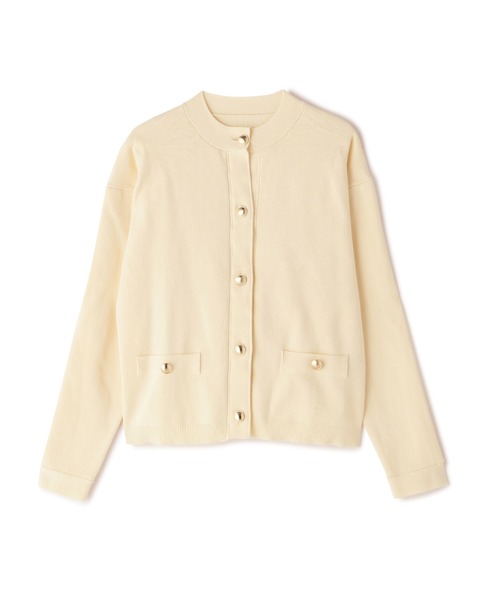 N.（N. Natural Beauty Basic）（エヌエヌナチュラルビューティーベーシック）の「◆クラシックニットカーディガン（カーディガン/ボレロ・レディース・オフホワイト/ネイビー/レッド・MEDIUM）」の13枚目の写真