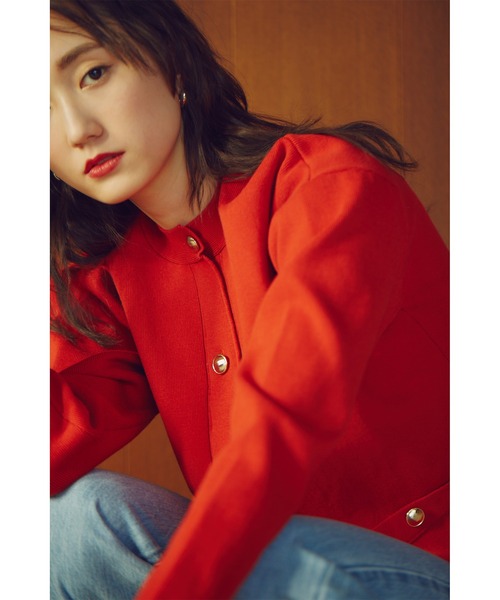 N.（N. Natural Beauty Basic）（エヌエヌナチュラルビューティーベーシック）の「◆クラシックニットカーディガン（カーディガン/ボレロ・レディース・オフホワイト/ネイビー/レッド・MEDIUM）」の20枚目の写真