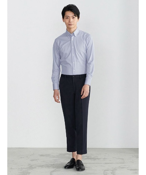 TOKYO RUN(トウキョウラン)の「TOKYO RUN×サスビズ トリコットシャツ ボタンダウン ホワイト/ブルー(ビジネスシャツ・メンズ・ブルー/ホワイト・LL/S/M/L)」の11枚目の写真