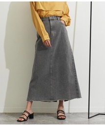 Settimissimo | バックスリットケミカルロングデニムスカート(デニムスカート)