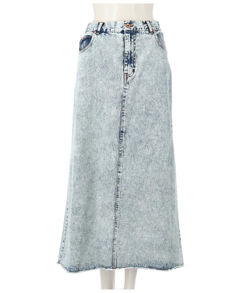 Settimissimo（セッティミッシモ）の「バックスリットケミカルロングデニムスカート（デニムスカート・レディース・ブラック/ブルー・FREE）」の8枚目の写真