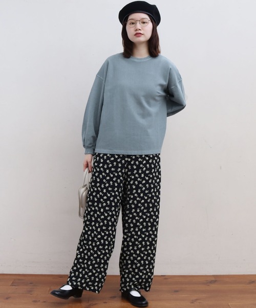 fig London(フィグロンドン)の「●ミニ裏毛ピグメントバイオ PO(スウェット・レディース・パープル/サックスブルー/オレンジ/グリーン・FREE)」の6枚目の写真