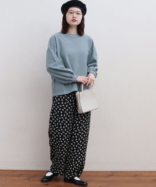 fig London(フィグロンドン)の「●ミニ裏毛ピグメントバイオ PO(スウェット・レディース・パープル/サックスブルー/オレンジ/グリーン・FREE)」の8枚目の写真