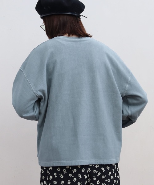 fig London(フィグロンドン)の「●ミニ裏毛ピグメントバイオ PO(スウェット・レディース・パープル/サックスブルー/オレンジ/グリーン・FREE)」の18枚目の写真