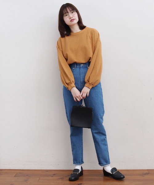 fig London(フィグロンドン)の「●ミニ裏毛ピグメントバイオ PO(スウェット・レディース・パープル/サックスブルー/オレンジ/グリーン・FREE)」の17枚目の写真
