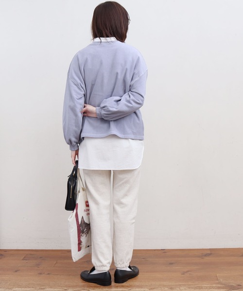 fig London(フィグロンドン)の「●ミニ裏毛ピグメントバイオ PO(スウェット・レディース・パープル/サックスブルー/オレンジ/グリーン・FREE)」の14枚目の写真