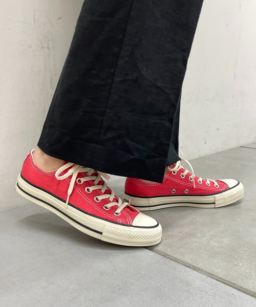 LOUNGEDRESS(ラウンジドレス)の「【CONVERSE/コンバース】 ALLSTAR BURNTCOLORS OX(スニーカー・レディース・レッド・23.5cm/24.5cm/23cm/24cm)」の6枚目の写真