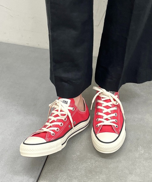 LOUNGEDRESS(ラウンジドレス)の「【CONVERSE/コンバース】 ALLSTAR BURNTCOLORS OX(スニーカー・レディース・レッド・23.5cm/24.5cm/23cm/24cm)」の5枚目の写真