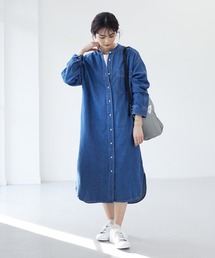 CRAFT STANDARD BOUTIQUE | パールボタンワンピース　＊(シャツワンピース)