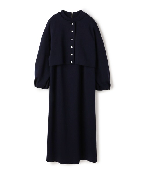 ReNorm（リノーム）の「【pocoコラボ】ストレッチポンチOPセットアップ（ワンピース・レディース・ベージュ/ネイビー・フリー）」の17枚目の写真