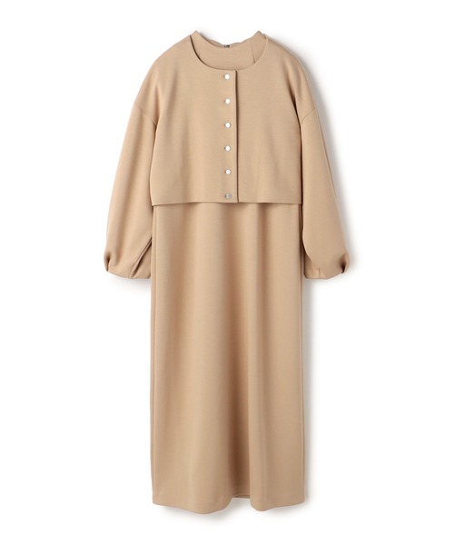 ReNorm（リノーム）の「【pocoコラボ】ストレッチポンチOPセットアップ（ワンピース・レディース・ベージュ/ネイビー・フリー）」の18枚目の写真