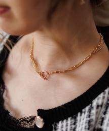 ダブルチェーンマンテルネックレス