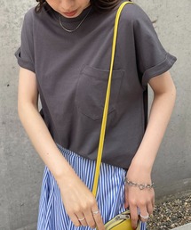 DISCOAT | USコットンポケ付フレンチTシャツ(Tシャツ/カットソー)