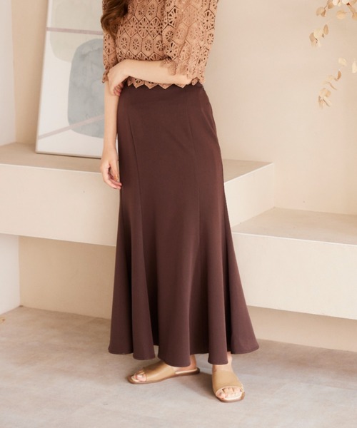 moi tytto（モイテュット）の「スタイルアップマーメイドスカート（スカート・レディース・ブラック/ブラウン/イエロー・FREE）」の4枚目の写真