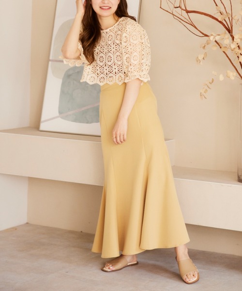 moi tytto（モイテュット）の「スタイルアップマーメイドスカート（スカート・レディース・ブラック/ブラウン/イエロー・FREE）」の12枚目の写真