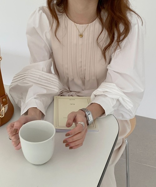 Doula Doula(ドゥーラドゥーラ)の「バイカラー切り替えワンピース(ワンピース・レディース・ブラック/ベージュ・FREE)」の15枚目の写真