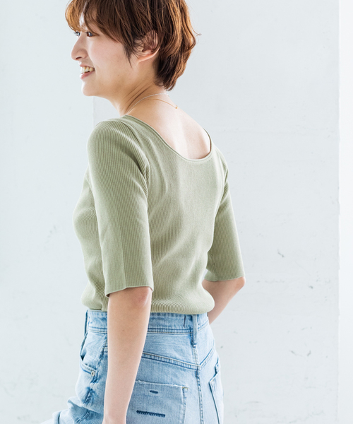 IENA - 【最終値下げ】ＩＥＮＡ◆コットンボーダークルーネックプルオーバー IENA LA BOUCLE 強撚ウールクルーネックプルオーバー（ニット