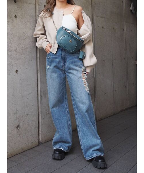 EVRIS（エヴリス）の「パールリブキャミソール（キャミソール・レディース・ホワイト/ブラック/オレンジ・FREE）」の7枚目の写真