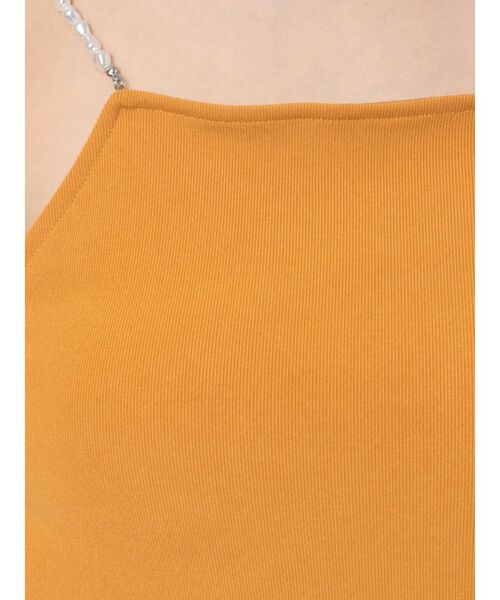 EVRIS（エヴリス）の「パールリブキャミソール（キャミソール・レディース・ホワイト/ブラック/オレンジ・FREE）」の21枚目の写真