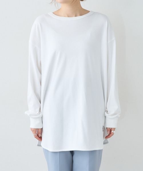 PUAL CE CIN(ピュアルセシン)の「スムース2WAYロングスリーブ(Tシャツ/カットソー・レディース・ブラック/オフホワイト・FREE)」の19枚目の写真