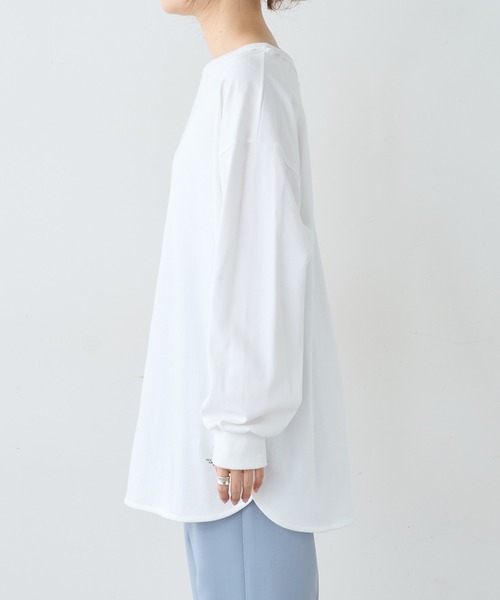 PUAL CE CIN(ピュアルセシン)の「スムース2WAYロングスリーブ(Tシャツ/カットソー・レディース・ブラック/オフホワイト・FREE)」の13枚目の写真