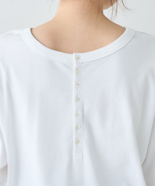 PUAL CE CIN(ピュアルセシン)の「スムース2WAYロングスリーブ(Tシャツ/カットソー・レディース・ブラック/オフホワイト・FREE)」の14枚目の写真