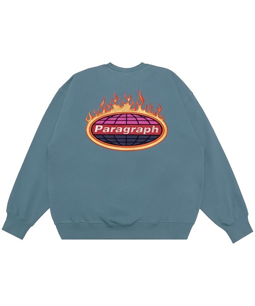 Paragraph(パラグラフ)の「【PARAGRAPH/パラグラフ】 FLAME SATIN SWEATSHIRT / フレイムロゴ プルオーバースウェット(スウェット・メンズ・ホワイト/チャコールグレー/パープル/グリーン/ブルーグレー・FREE)」の20枚目の写真