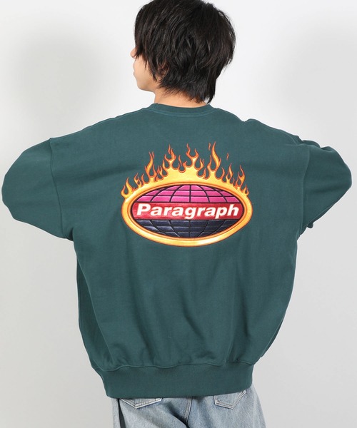 Paragraph(パラグラフ)の「【PARAGRAPH/パラグラフ】 FLAME SATIN SWEATSHIRT / フレイムロゴ プルオーバースウェット(スウェット・メンズ・ホワイト/チャコールグレー/パープル/グリーン/ブルーグレー・FREE)」の17枚目の写真