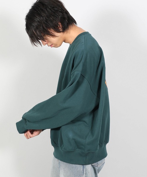Paragraph(パラグラフ)の「【PARAGRAPH/パラグラフ】 FLAME SATIN SWEATSHIRT / フレイムロゴ プルオーバースウェット(スウェット・メンズ・ホワイト/チャコールグレー/パープル/グリーン/ブルーグレー・FREE)」の16枚目の写真