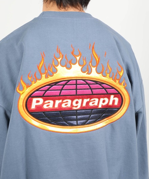 Paragraph(パラグラフ)の「【PARAGRAPH/パラグラフ】 FLAME SATIN SWEATSHIRT / フレイムロゴ プルオーバースウェット(スウェット・メンズ・ホワイト/チャコールグレー/パープル/グリーン/ブルーグレー・FREE)」の19枚目の写真