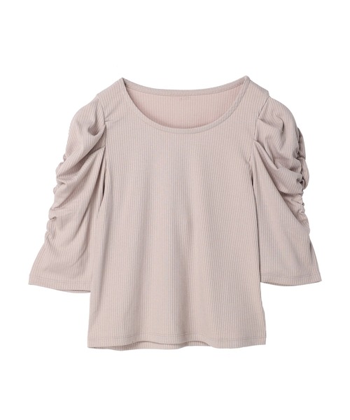 DURAS(デュラス)の「パワショルリブトップス(Tシャツ/カットソー・レディース・ブラック/グリーン/アイボリー/ベージュ系その他・FREE)」の22枚目の写真