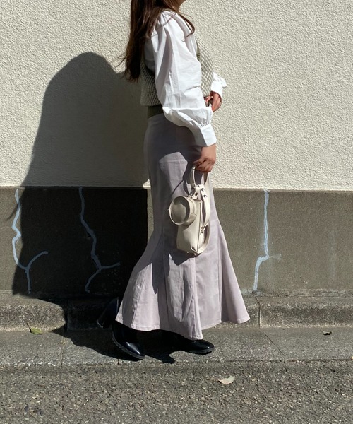 Mysa&Liina(ミーサリーナ)の「柄ベスト布帛ドッキングニットトップス(シャツ/ブラウス・レディース・ブラウン/グリーン/ブラック・FREE)」の5枚目の写真