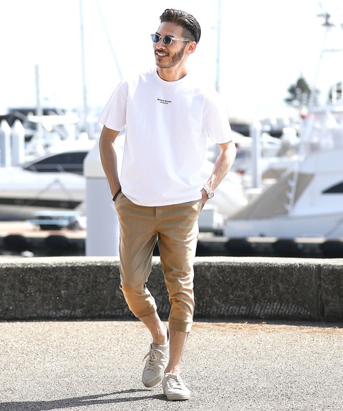 roshell（ロシェル）の「綿麻ストレッチ ジョガーパンツ（チノパンツ・メンズ・ブラック/ネイビー/カーキ/ブラック系その他/グレー系その他/ベージュ系その他/グリーン系その他/グレー系その他2/ライトベージュ/ブルー系その他・MEDIUM/LARGE/X-LARGE/M/L/XL）」の18枚目の写真