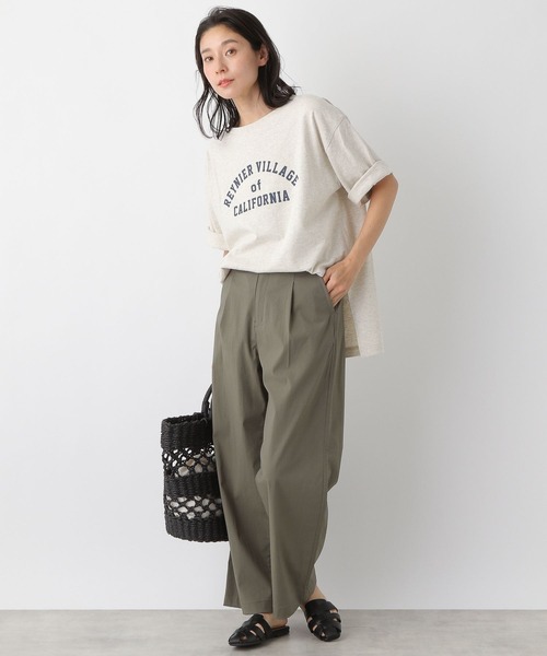 LEPSIM（レプシィム）の「アソートロゴTシャツ　278689（Tシャツ/カットソー・レディース・ブラック/アイボリー/キャメル/オフホワイト・FREE）」の7枚目の写真