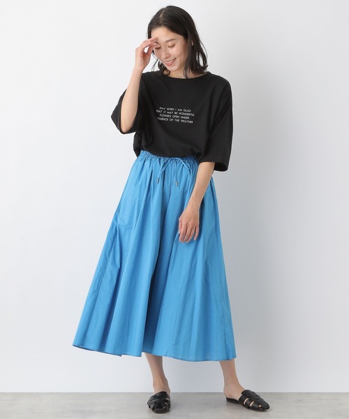 LEPSIM（レプシィム）の「アソートロゴTシャツ　278689（Tシャツ/カットソー・レディース・ブラック/アイボリー/キャメル/オフホワイト・FREE）」の13枚目の写真