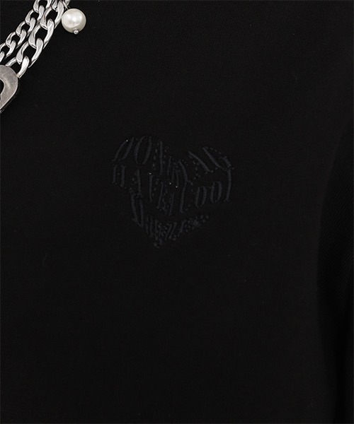 MASONPRINCE(メイソンプリンス)の「ハート柄 ワンポイントTシャツ TX22404【DO NOT TAG】(Tシャツ/カットソー・レディース・ホワイト/ブラック/イエロー・S/M/L)」の12枚目の写真