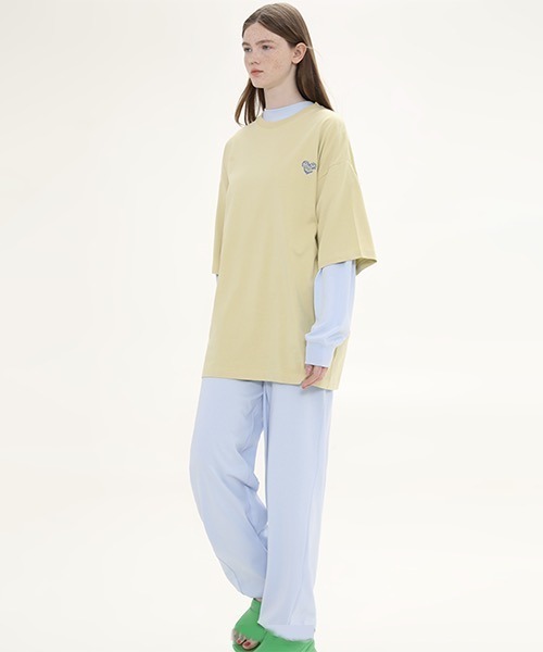 MASONPRINCE(メイソンプリンス)の「ハート柄 ワンポイントTシャツ TX22404【DO NOT TAG】(Tシャツ/カットソー・レディース・ホワイト/ブラック/イエロー・S/M/L)」の11枚目の写真