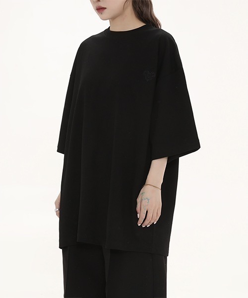 MASONPRINCE(メイソンプリンス)の「ハート柄 ワンポイントTシャツ TX22404【DO NOT TAG】(Tシャツ/カットソー・レディース・ホワイト/ブラック/イエロー・S/M/L)」の6枚目の写真
