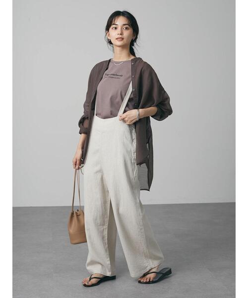 CRAFT STANDARD BOUTIQUE（クラフトスタンダードブティック）の「バンドカラーシアーシャツ　＊（シャツ/ブラウス・レディース・ブラウン/ミント・FREE）」の15枚目の写真