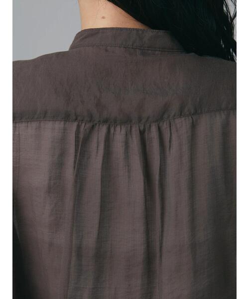 CRAFT STANDARD BOUTIQUE（クラフトスタンダードブティック）の「バンドカラーシアーシャツ　＊（シャツ/ブラウス・レディース・ブラウン/ミント・FREE）」の13枚目の写真
