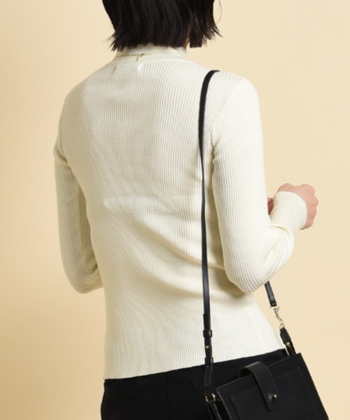 INTERPLANET(インタープラネット)の「12G 2×2リブプルオーバー(ニット/セーター・レディース・パープル/グリーン/アイボリー/ブラック・FREE)」の8枚目の写真